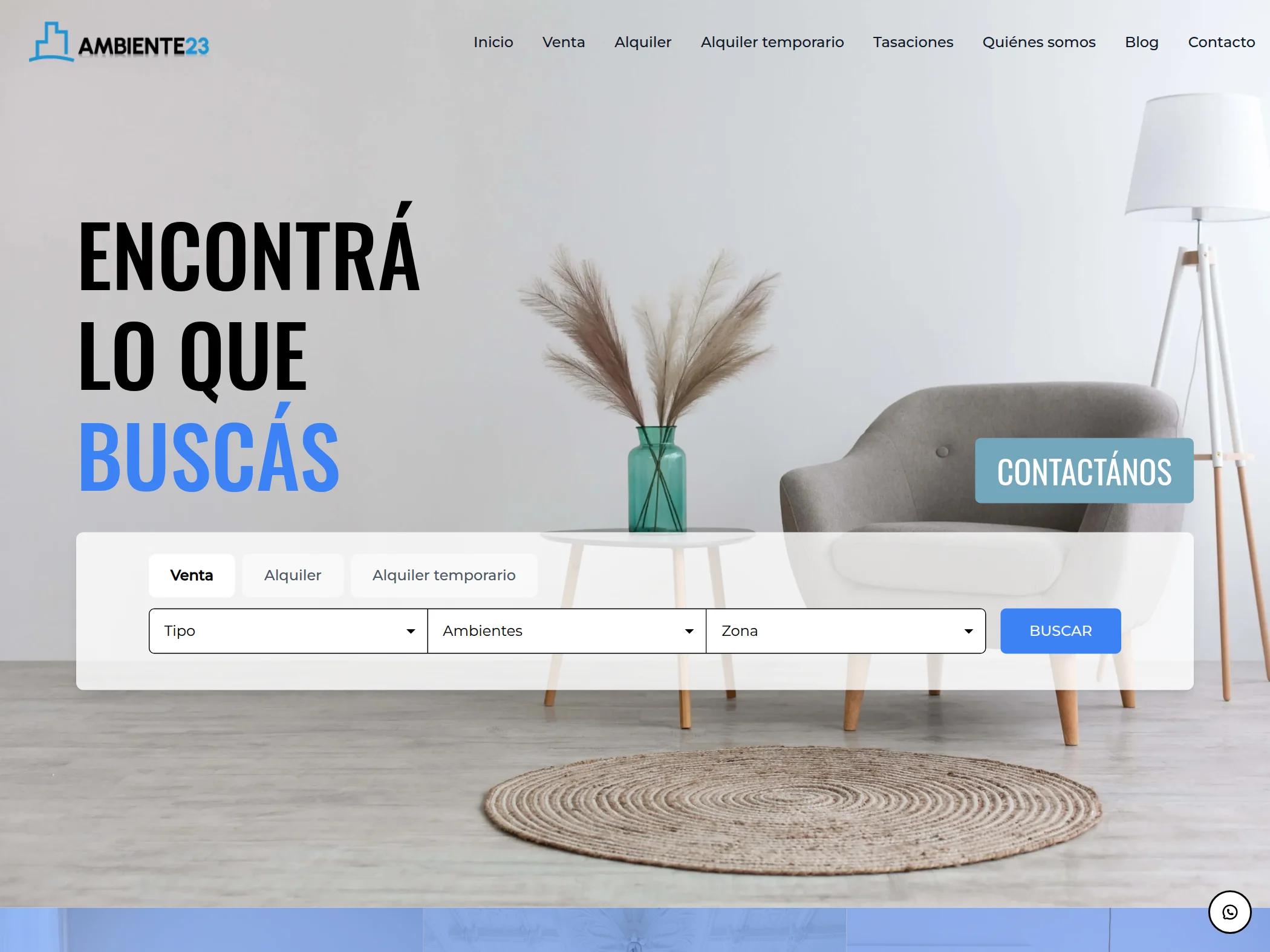 Sitio web de Ambiente23