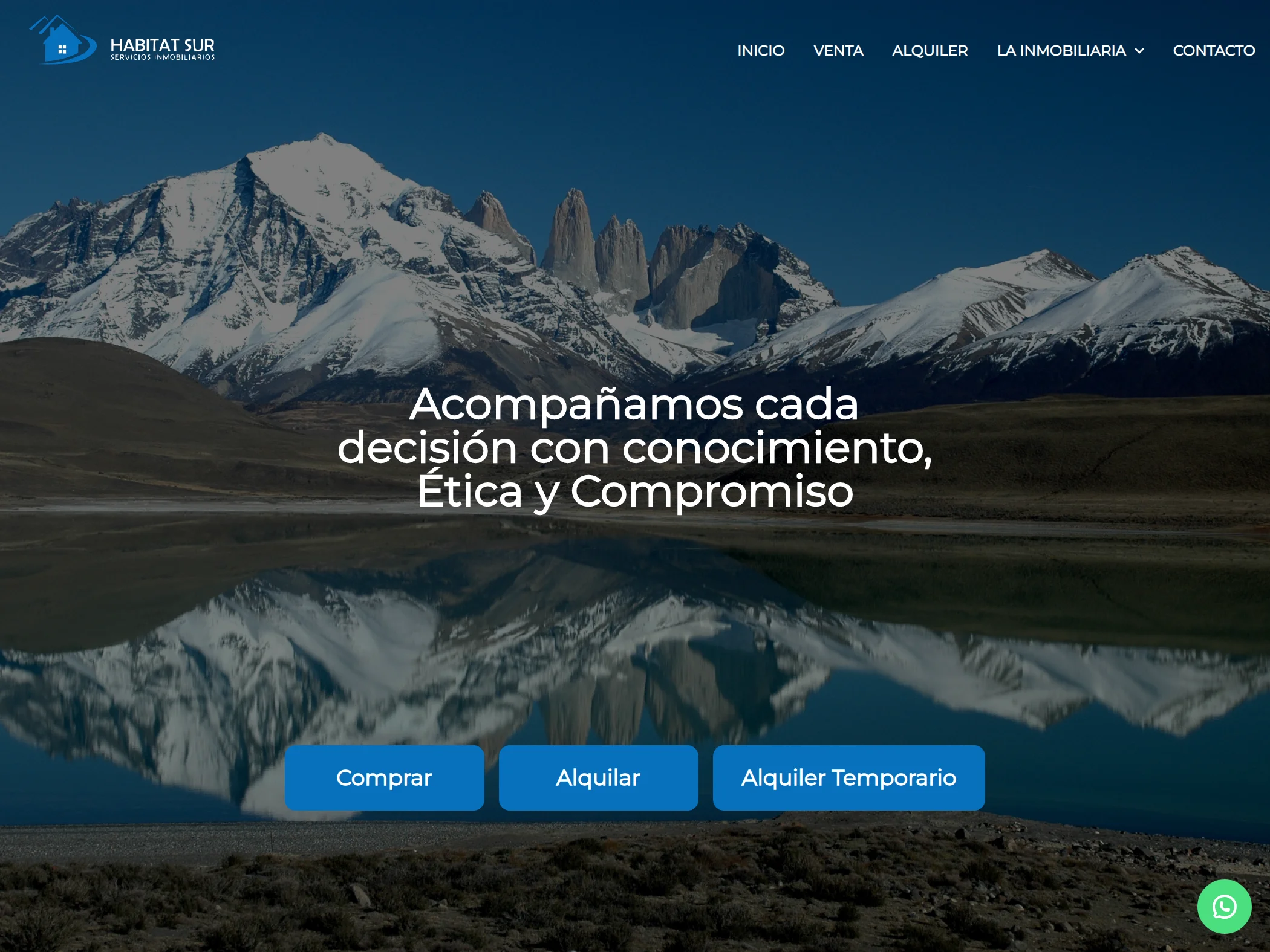 Sitio web de Habitat Sur